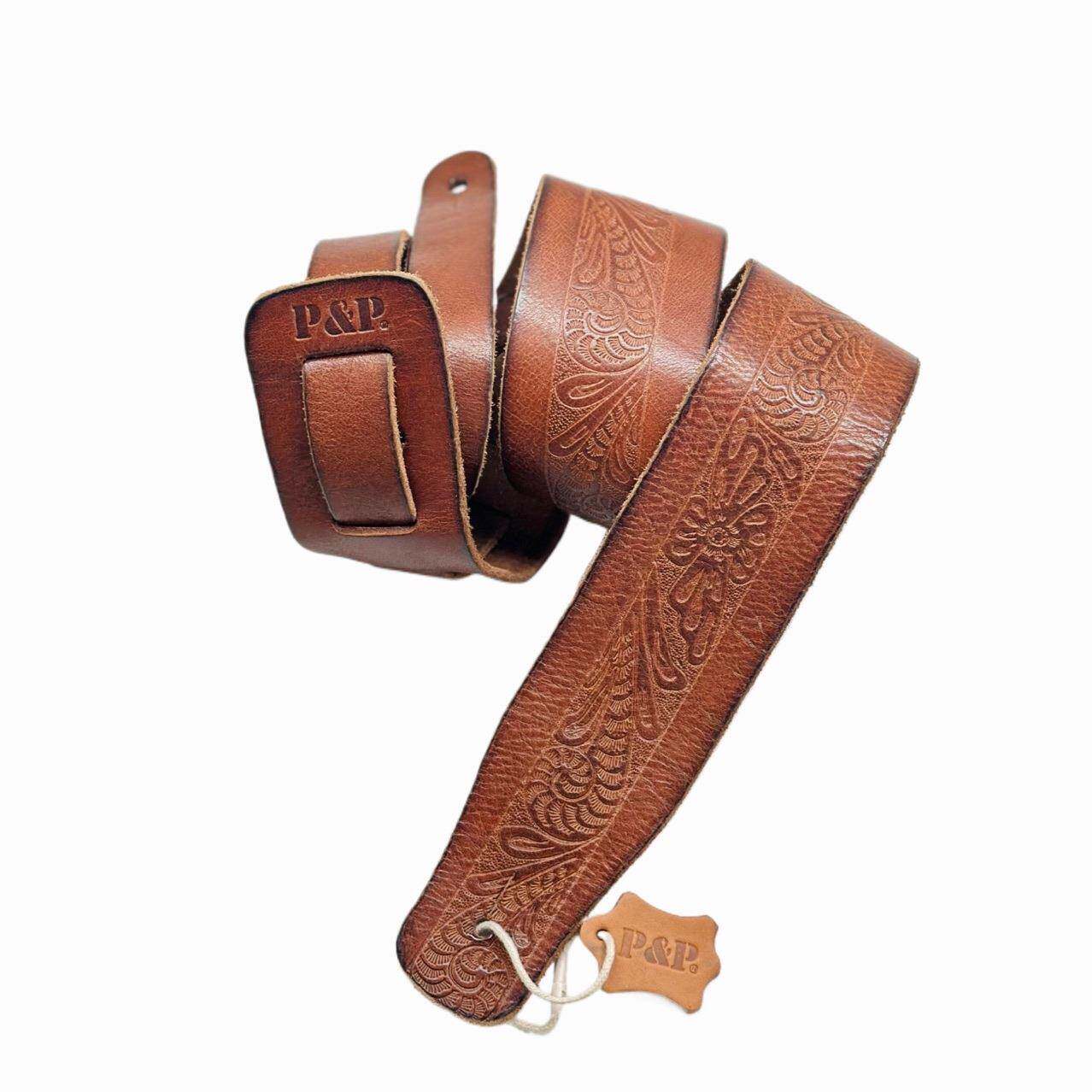 加厚皮革电吉他背带加宽民谣吉背WVB肩带带电贝司贝斯个性背他带