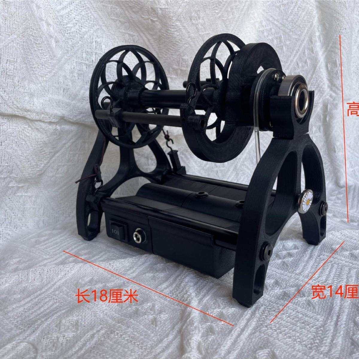 羊毛毛纺车电动小狗纺线
