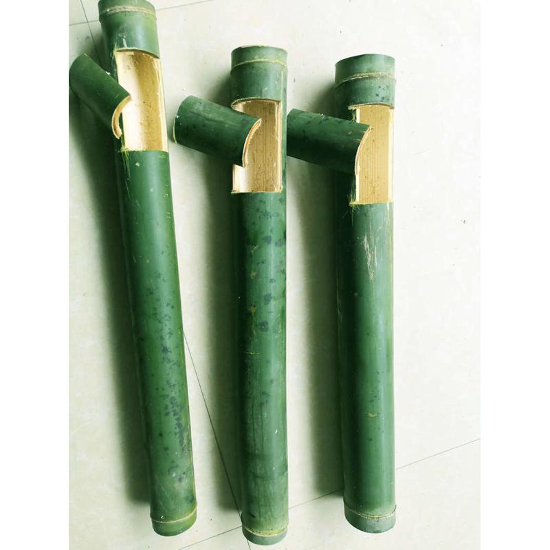 新鲜竹筒饭蒸筒模具 卧式带盖竹筒菜餐具 户外烧烤竹桶粽子定制