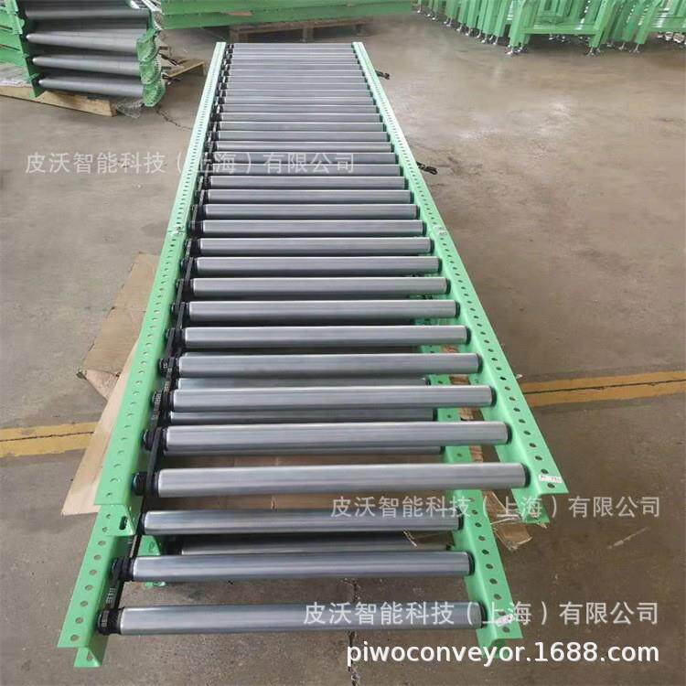 转弯滚筒输送机药品仓储分拣滚筒输送系统物料框无动力输送