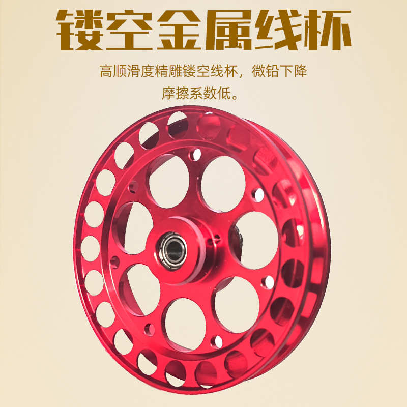 现货金属手刹筏钓轮高脚冰钓轮塑料金属伐轮鱼轮渔线轮前打轮批发
