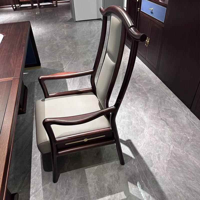 正品新中式禅茶桌椅合组接待办公两用乌高金木端会客茶台现代简约