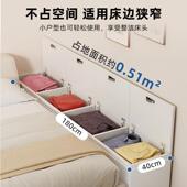 实夹缝柜床边木尾柜靠墙榻榻米储长001物柜床头柜条床缝隙收纳柜