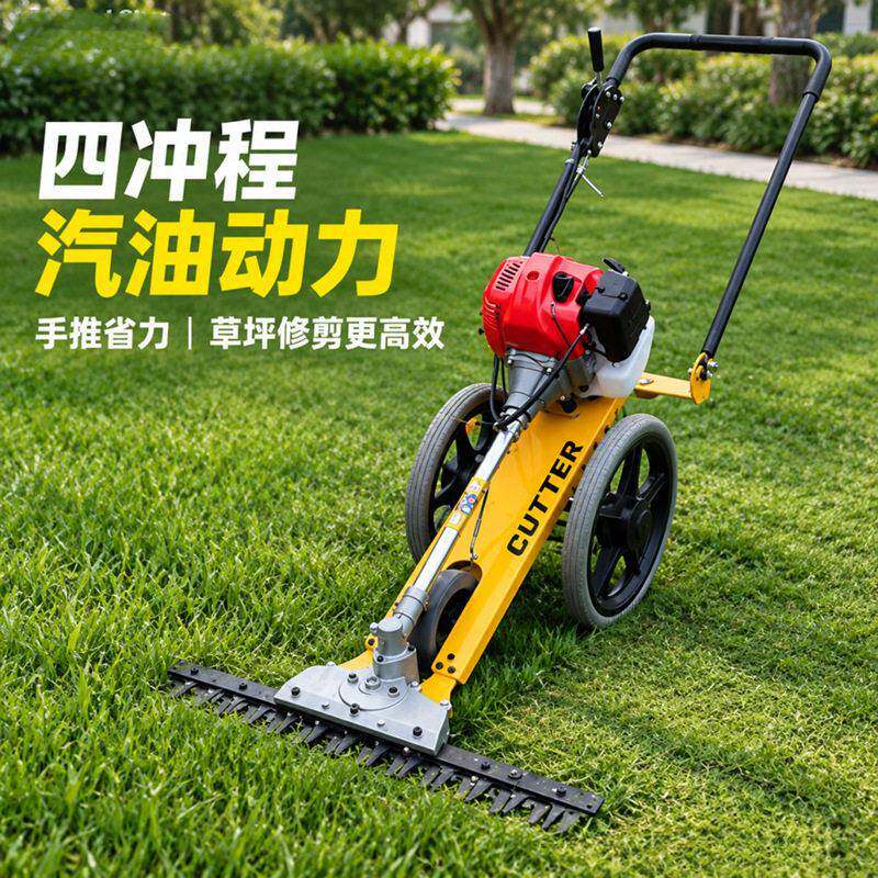 手推式剪草机多功能四冲程小型汽油割草机开荒园林农用果园剪草机