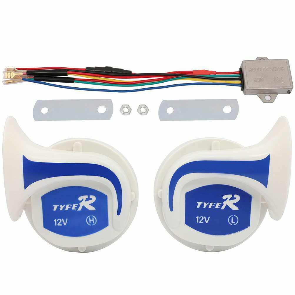 改装蜗牛喇叭12V高音通用300DB鸣笛防水汽车电喇叭snailhorn摩托