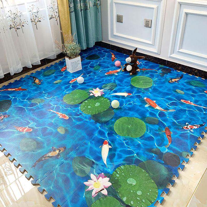 3d立体地毯卧室拼图地垫家用客厅爬行垫加厚拼接泡沫地板垫60×60