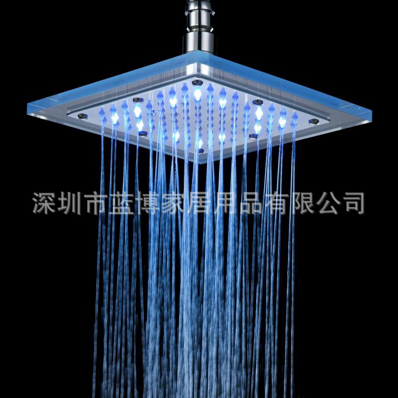 led方形透明顶喷 新款外方内方亚克力时尚大气8寸顶喷 8030-B5