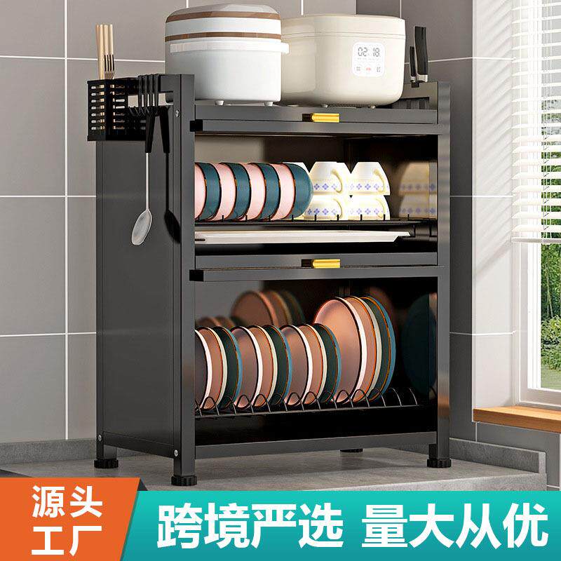 严选厨房碗碟置物架翻盖碗柜台面防尘碗筷收纳盒碗盘沥水架
