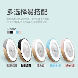 直销吸顶风扇灯北欧马卡龙餐厅吊扇灯商场电梯吊灯可调光遥控 新款