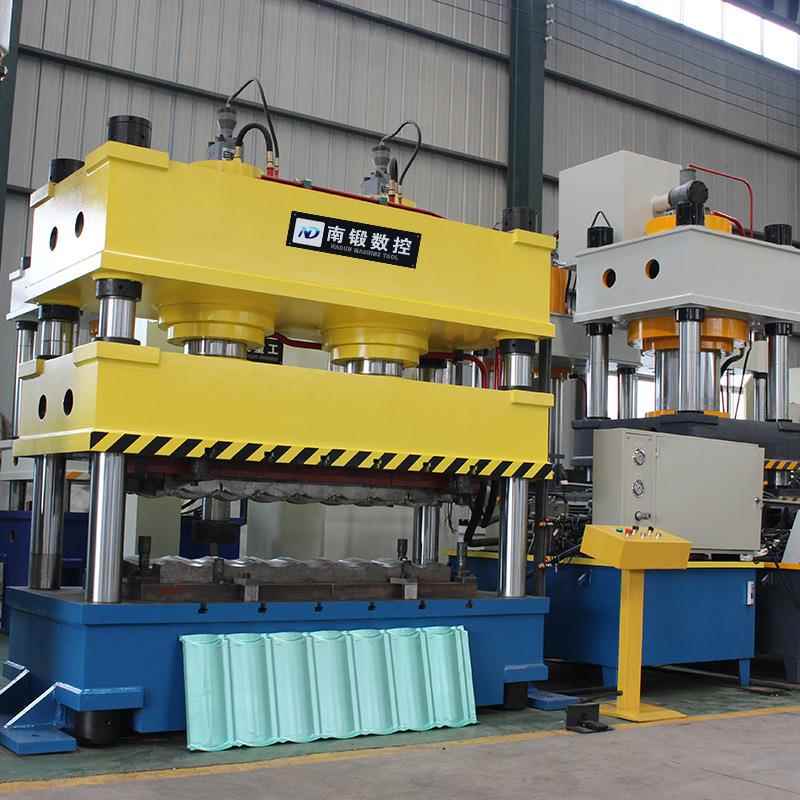 315t彩石金属瓦成型液压机315T金属拉伸压力机四柱油压机