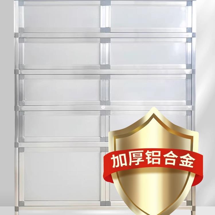 新款家用铝合金鞋柜不锈钢阳台防晒门口收纳鞋架简易门口户外新款