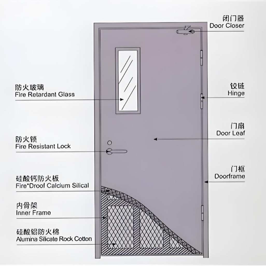 钢制防火门钢质消防门防火分区逃生门甲级乙级不锈钢单开双开现货