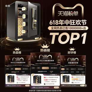 首饰收纳盒带密码 锁文件存钱罐家用45cm高密大人箱办公室床头