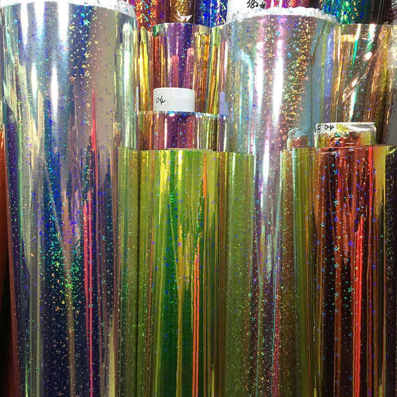 厂家直销 0.4mm幻彩镭射星星PVC膜 彩虹超透PVC膜 手袋箱包面料,住宅家具,皮革,淘宝优惠券,粉丝福利购,淘宝优惠卷