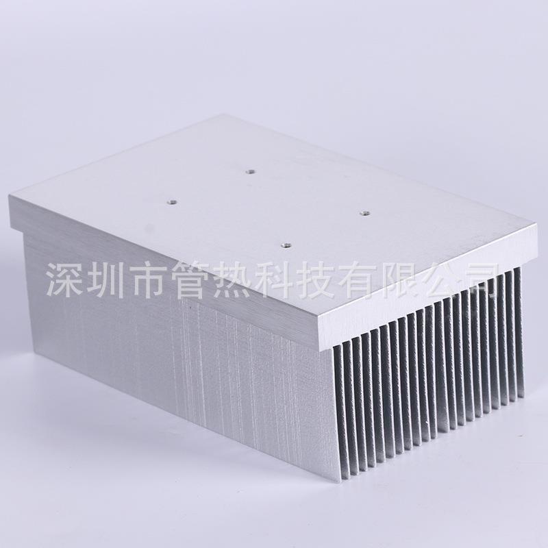 加工散热翅片6063铝型材铲齿鳍片散热器多规格电子散热片图片