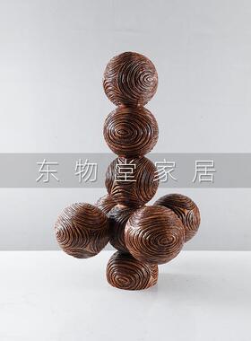 现代简约创意抽象风格树脂堆砌雕塑摆件家居客厅书房装饰品摆设