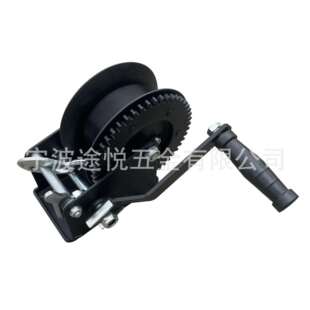 供应1600LBS织带绞车船用手动绞盘游艇拖车绞盘