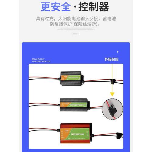 48V60V72V三轮车电动车四轮车太阳能充电板升压光伏发电系统300瓦