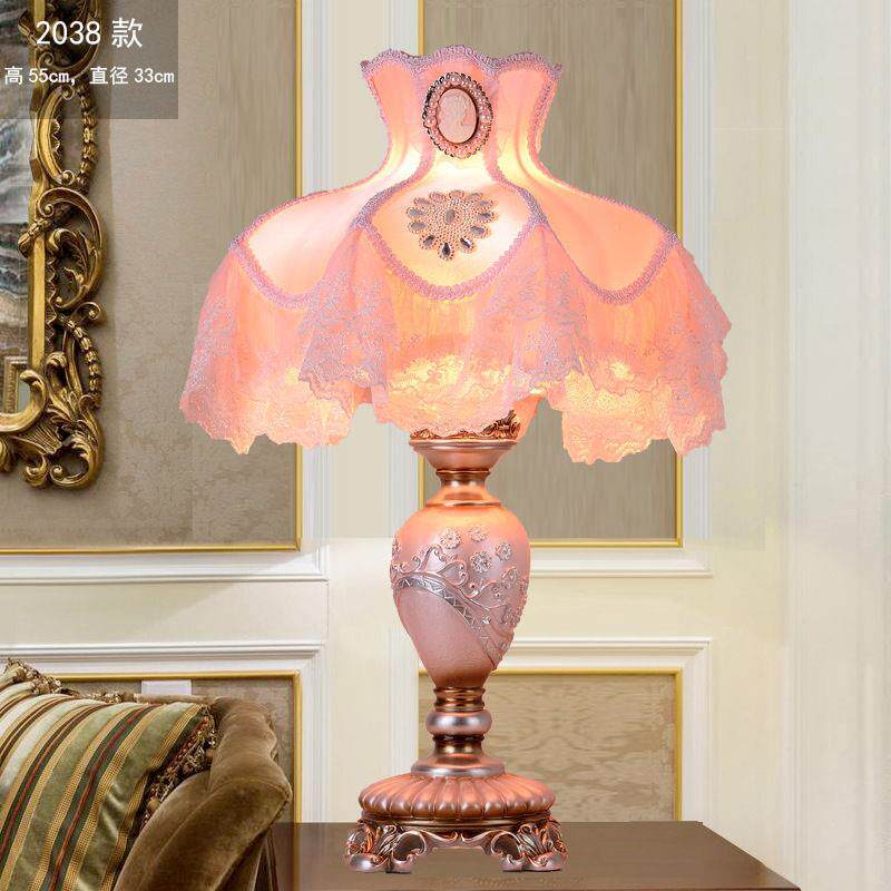 高档欧式床头灯田园温卧室台灯书房厅客蕾公主馨宫丝廷奢华结婚房