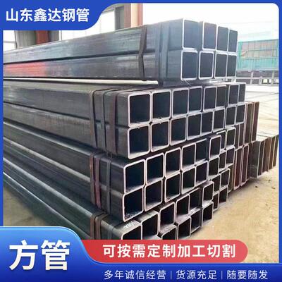 Q345B无缝方管Q355薄厚壁非标方通挤压精度90度直角黑方矩管