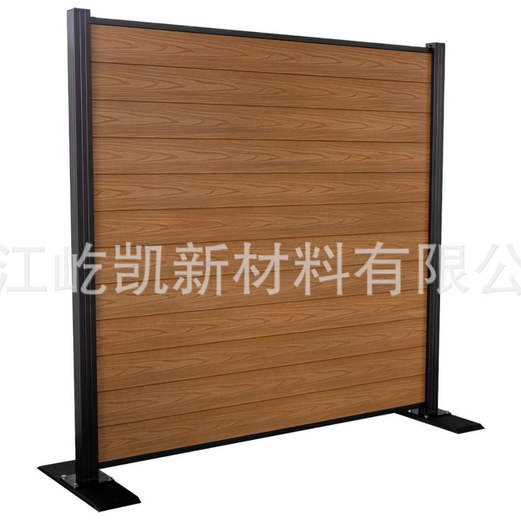 二代塑木围栏板庭院护墙板户外花园庭院围栏防腐美观屏风厂家直销