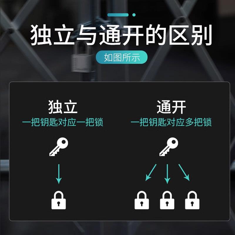 德3开04不锈钢挂锁户锁头防水防国锈通防撬大门锁防剪锁不外生锈