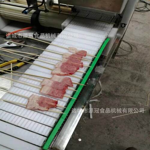 厂家供应五花肉穿串机猪牛羊肉条穿串机半自动穿串机速度快效率高
