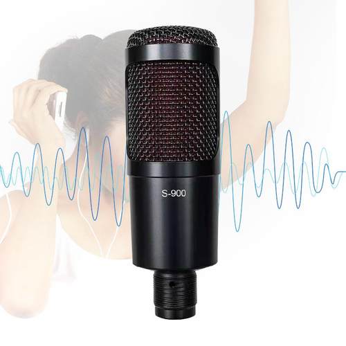 家手机电厂脑S直支播电容麦克风-900KS-900歌话筒声卡架麦克风套
