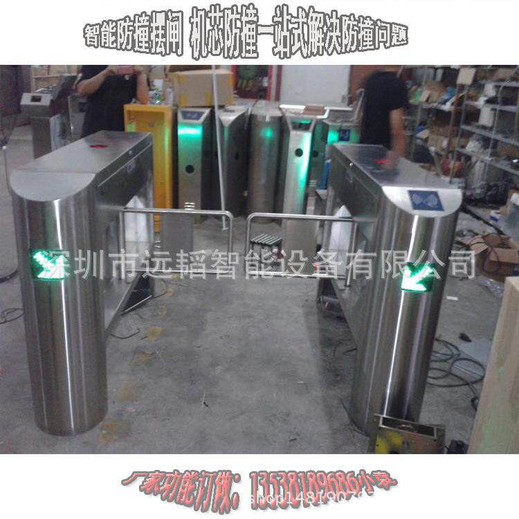 智能小区门禁摆闸 厂家直销桥式侧面圆弧摆闸 自行车专用通道摆闸