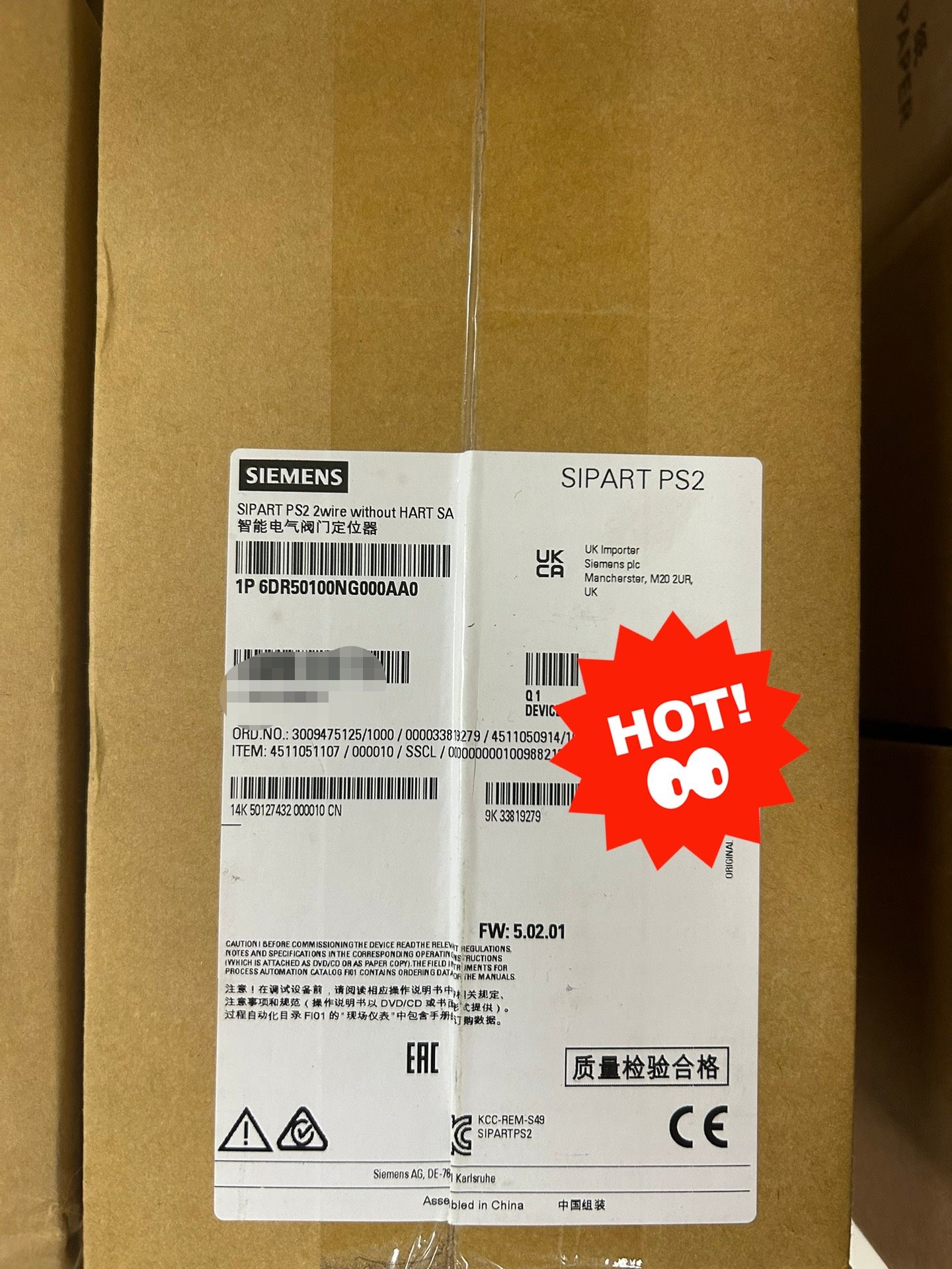 西门子定位器6DR5020-0NG00-0AA0