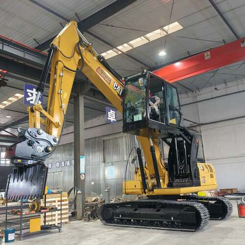 挖掘机升降驾驶室 火车厢平煤机改装 360度旋转刮板定 制