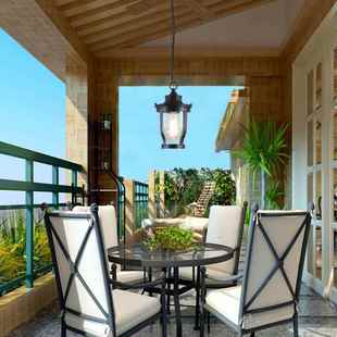 美房BO 复单头小吊灯入户灯玄关飘窗阳台灯室古外凉亭光阳 3601式