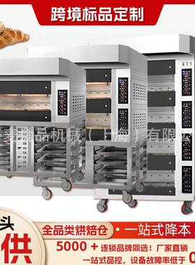 电烤箱商用一层2盘 3层6盘欧款甲板电烤箱跨境电商electric oven