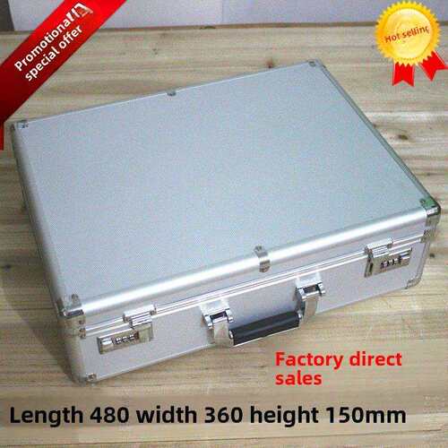 特惠大型铝合金工具密码盒仪表显示盒存储硬件工具箱Hd-10