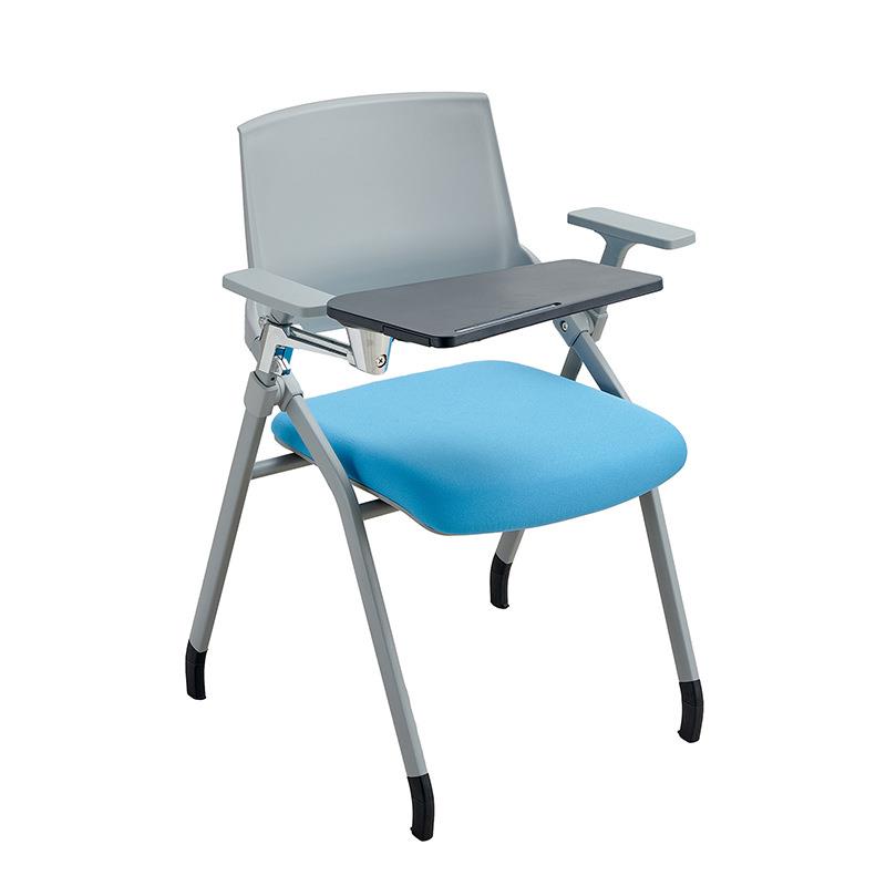 简约多功能办公职员培训椅学生上课椅学员椅子带写字板一体会议椅