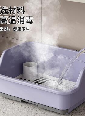 K8S家用厨房置物架装碗筷盘子收纳盒沥水碗柜台面碗碟餐具带盖收