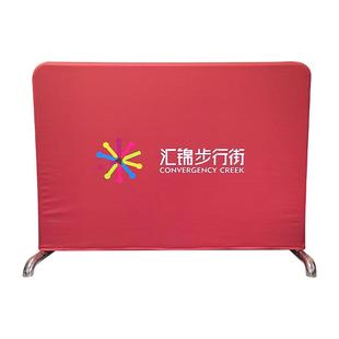 成都不锈钢铁马套布加厚牛津弹力布套印定制商场护栏布套防水