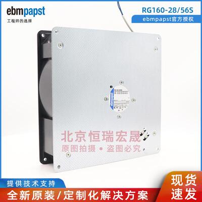 德国ebmpapst RG160-28/56S 22056 纺织机械侧吹风 涡轮离心风机