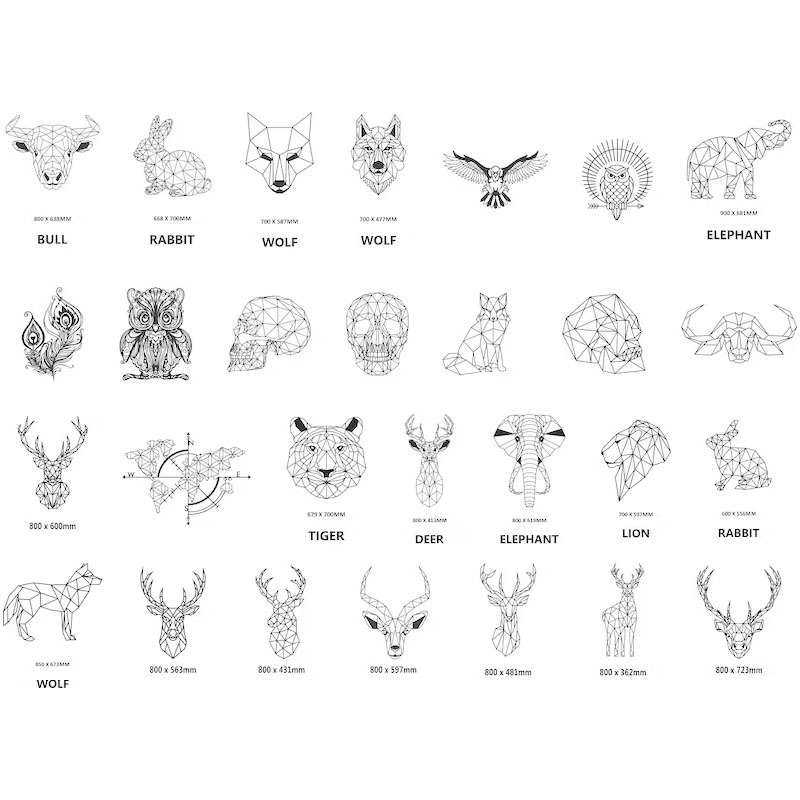热销几何线条动物墙贴鹿头贴家居装饰金属铁艺工艺品,特色手工艺,其他特色工艺品,淘宝优惠券,粉丝福利购,淘宝优惠卷