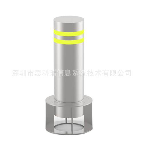 学校门口不锈钢警示柱预埋加厚活动防撞柱反光防撞移动隔离路桩