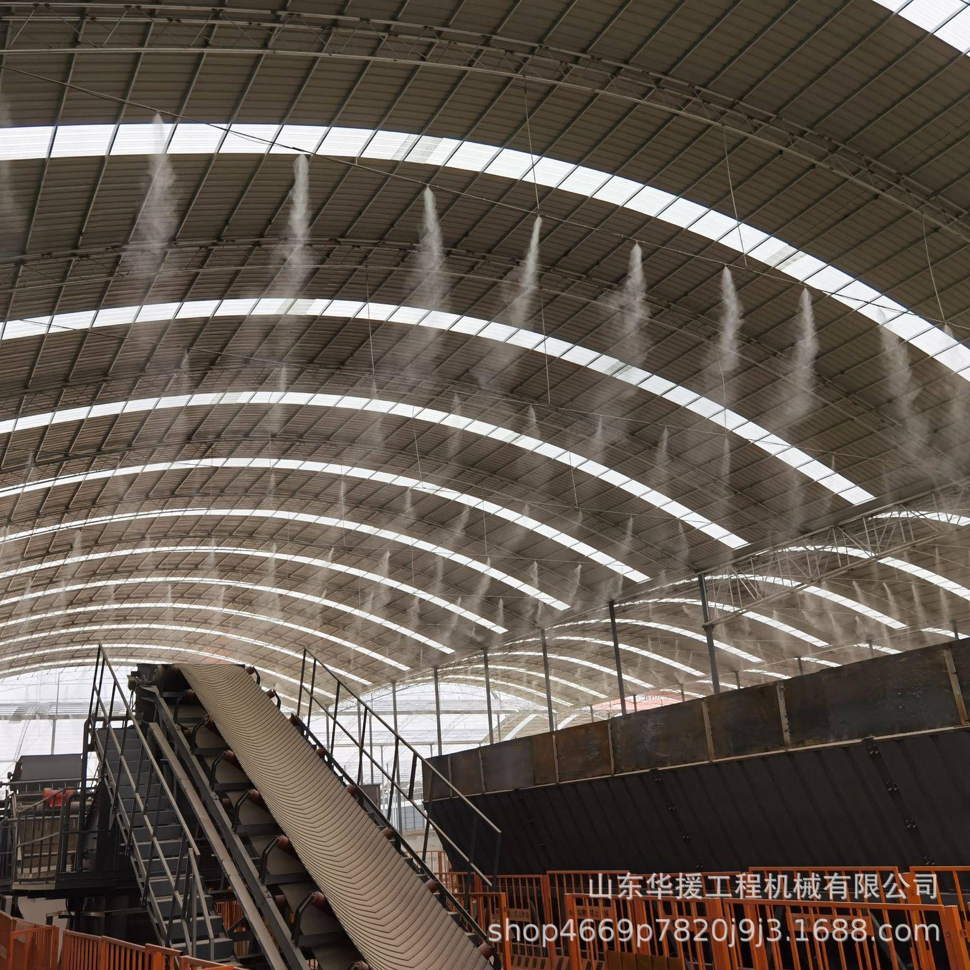 工地围挡墙降尘除尘设备厂房车间喷雾定时降温雾化喷头喷淋系统
