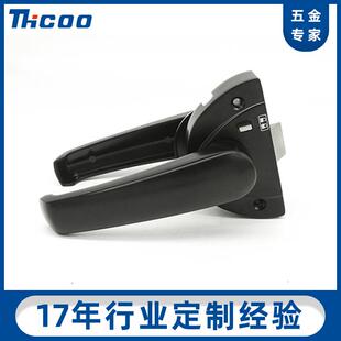 斯科房车按压拉手锁旅居车弧形按钮拉手卫生间推拉门锁A6521-1116