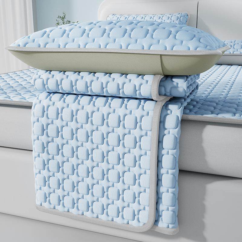 a类加厚乳胶凉席三件套夏季家用折叠乳胶床笠宿舍单人席子可机洗,床上用品,乳胶席,淘宝优惠券,粉丝福利购,淘宝优惠卷