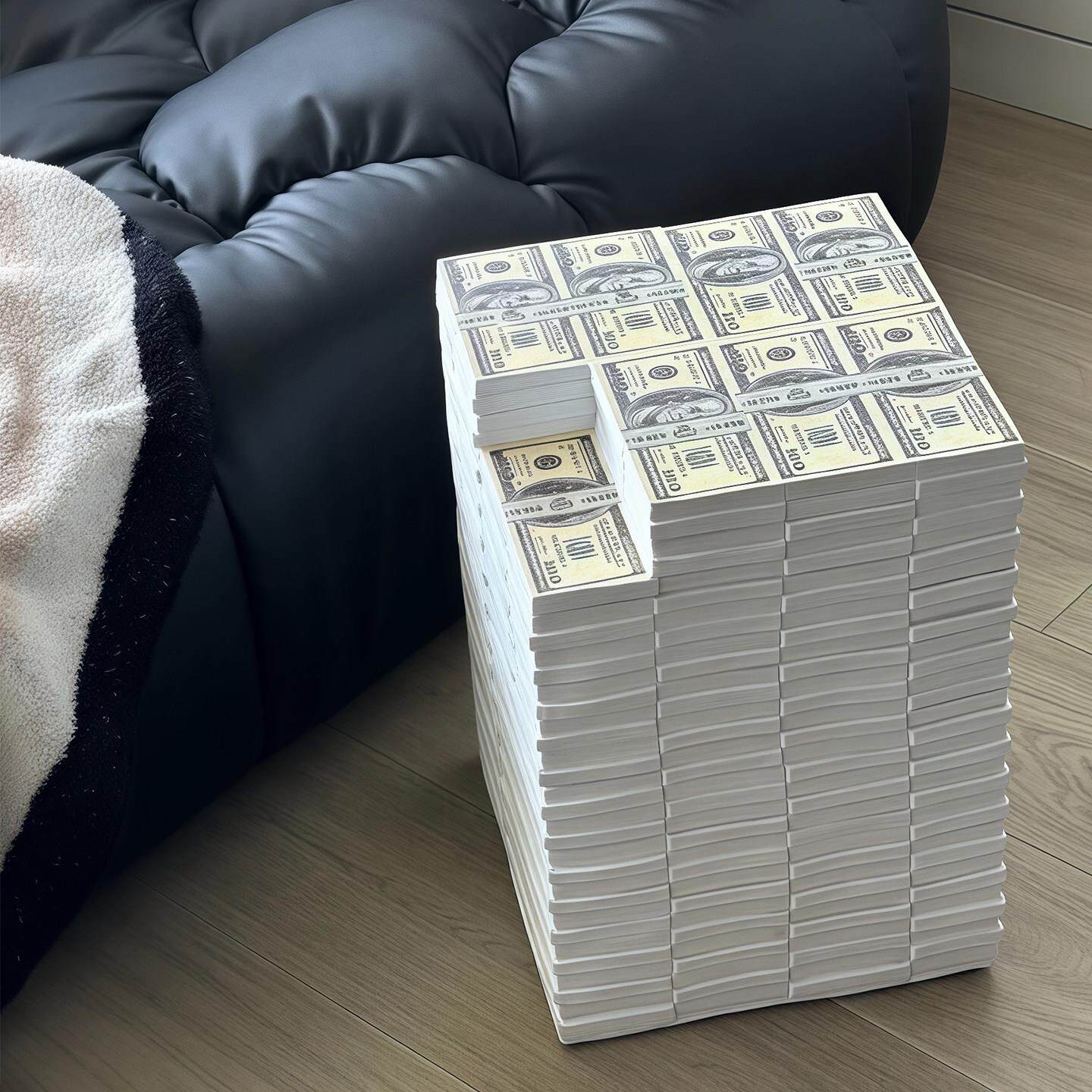 美金凳子nigo同款网红美元钞换鞋凳客厅潮流落地摆件装饰创意软装
