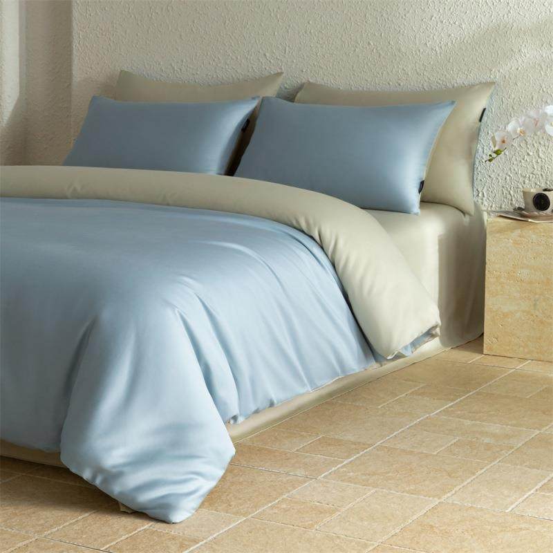 60支长绒棉四件套简约纯色全棉纯棉民宿床单被套床笠轻奢三件套