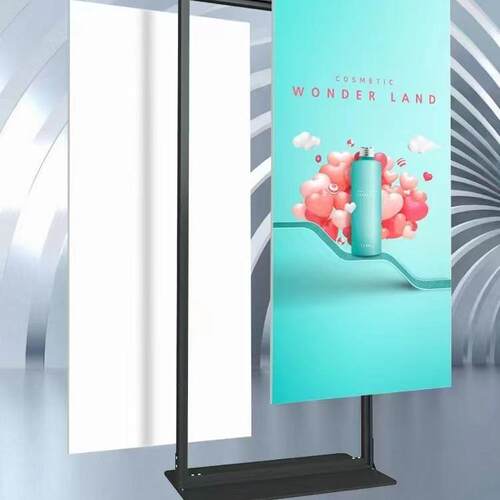丽屏卡槽款告展立ZJ-L式展架广广告立牌立屏广告展架广告架架展示