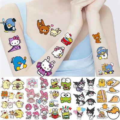 Christmas Halloween Pumpkins Tattoo Sticker Temporary Fake
