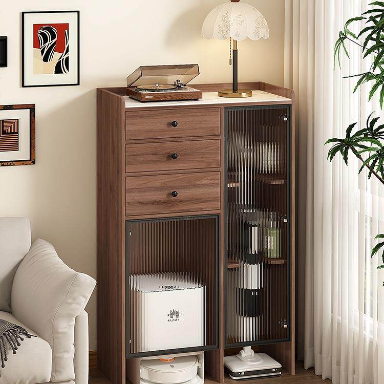 实木扫地机器置物沙发人边柜餐边茶水柜吸尘洗器F997SMST地柜机家