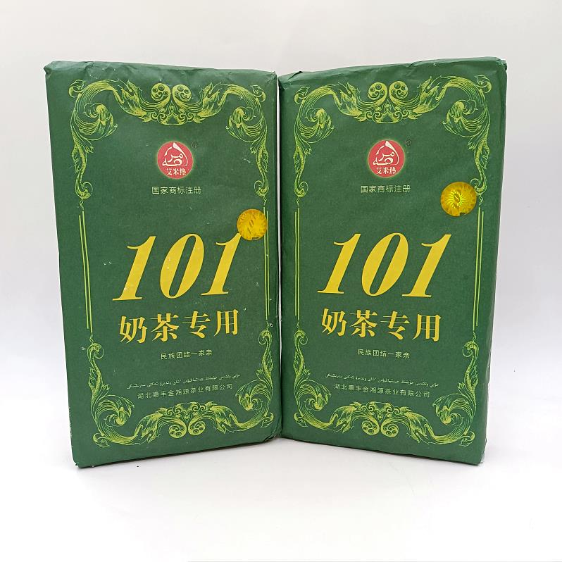伊犁101奶茶专用伴侣新疆茯砖茶块民族餐厅饭店待客茶叶600克包邮