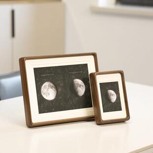 你出生那天月亮moon相框摆台6寸8寸10寸定制月球相框情侣生日礼物